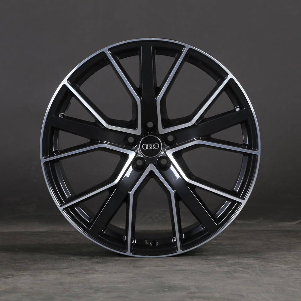 jante 9,5x21 5x112 et31. pour Audi Sport VW Black polish 9.5x21"