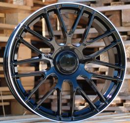 pack 4 jantes neuves 8,5 9,5x19 5x112 et45  pour Mercedes gloss Black 8.5x19"