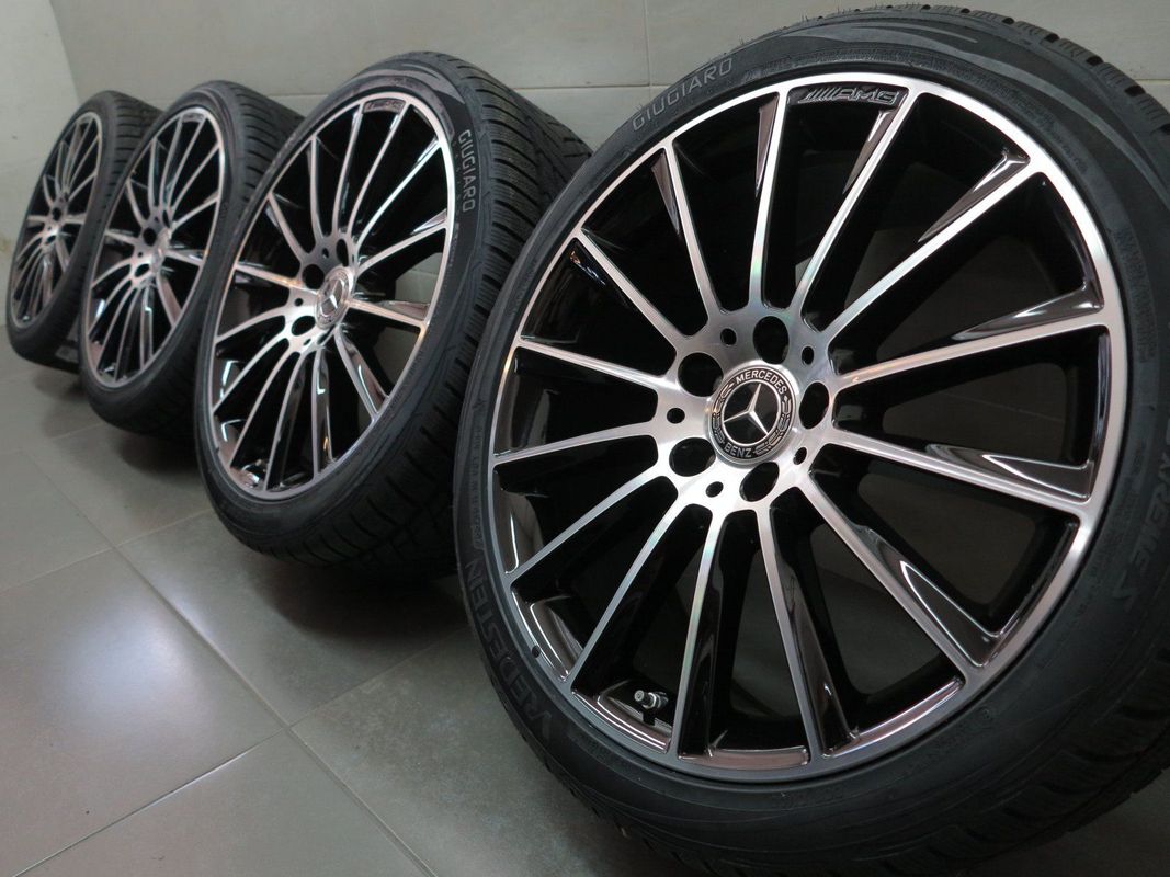 pack complet 4 jantes neuves 19' 5x112 Black polish + pneus 225/40R19 245/35R19 8.5x19"