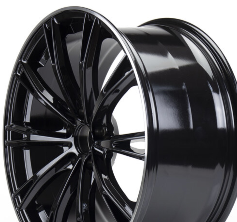 JANTE NEUVE STYLE AB SPORT BLACK 19' 5x112 et40 + bagues + cache 8.5x19"