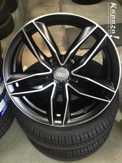 Jante neuve 18' 5x112 look RS Sport Black polish Audi sport 8x18"