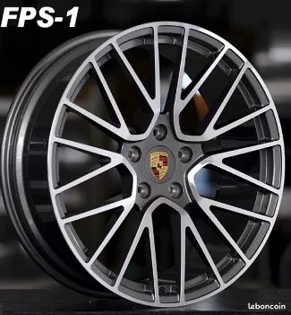 jante neuve en 4x4 Anthracite polish pour Porsche Cayenne 10x21"