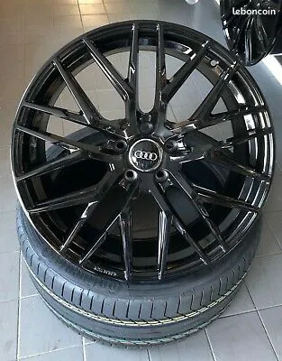 Jante neuve sport RS 4 black painted 18’ 5/112 pour Audi 8x18"