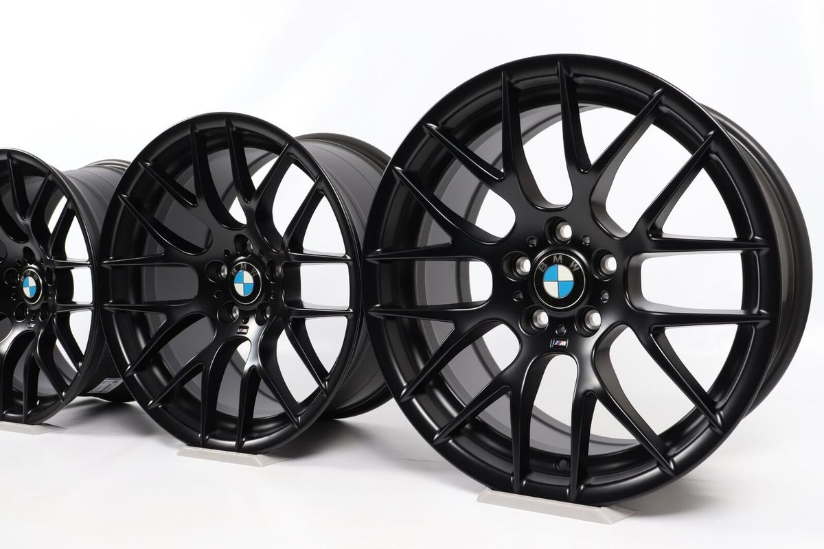 Pack 4 jantes pour BMW cs sport black en monte arrière 9,5x19 et avant 8.5x19"