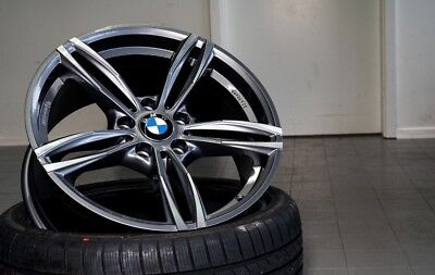 Pack 4 jantes neuves Avus Sport anthracite polish 5/120 avec TPMS capteurs pour BMW 9,5x19 et 8.5x19"