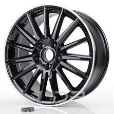 4. jantes multi branches noir 16' 4x100 + 4x pneus 175/60r16 6.5x16"