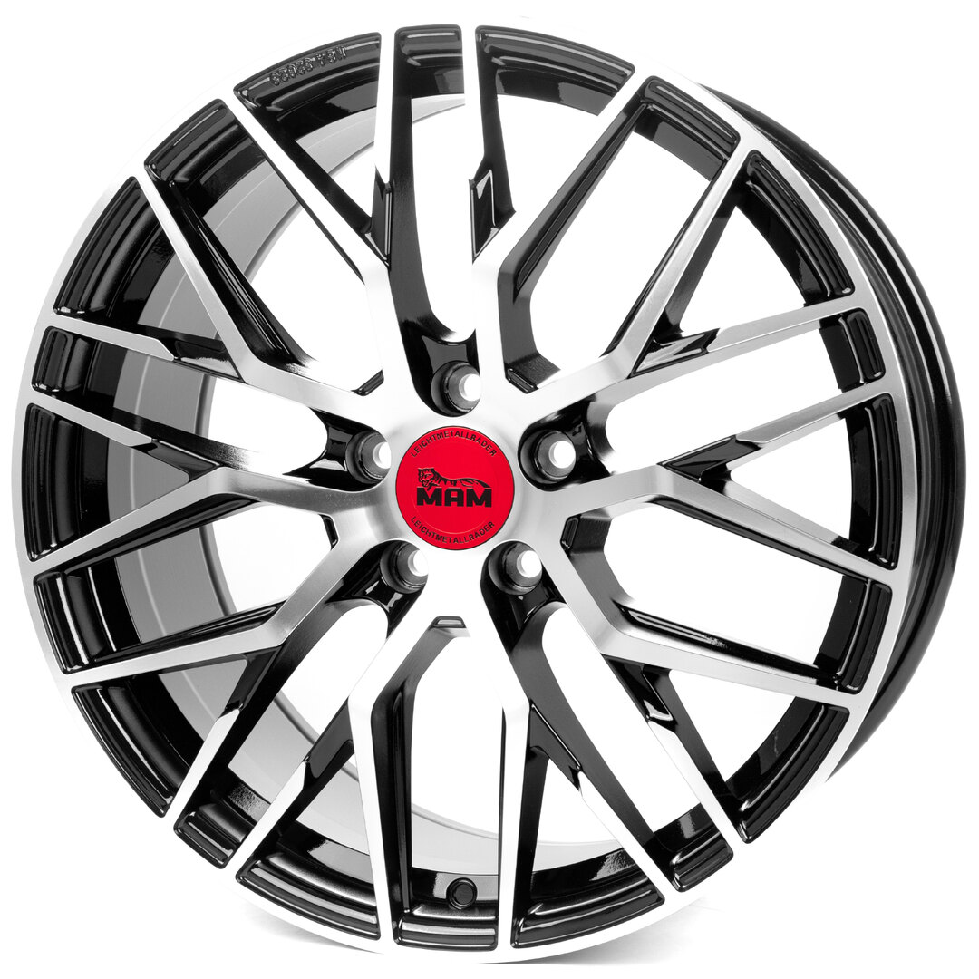 jante neuve en 19' 5x120 look RS Sport black polish 8.5x19"