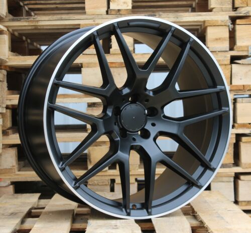 Jante neuve en 19' 5x112 look Rotor sport black polish pour Audi 8.5x19"