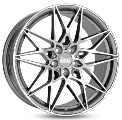 jante neuve 19' 5x120 ET35 ANTHRACITE POLISH RS POUR BMW 8.5x19"